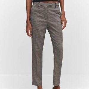 Nwt Mango Check Suit Pants